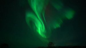 Северное сияние на Кольском полуострове 30 октября