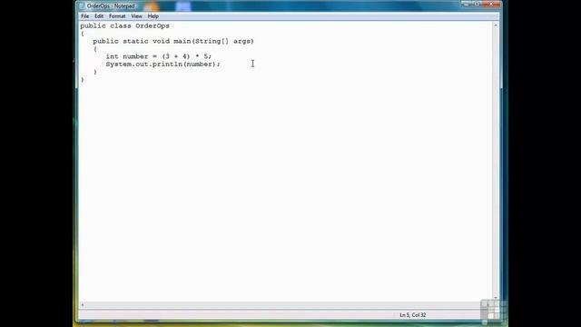 Lesson 06 - 02 Operator Precedence in Java
