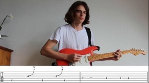 Måneskin - I WANNA BE YOUR SLAVE Guitar Cover (With Tabs)