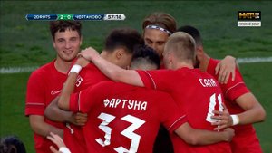 Капитан Тудротс забивает с подачи углового Тудротс 2:0 Чертаново