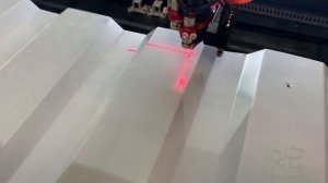 Резка профнастила на обычном СО2 лазерном  станке Expert RO1390