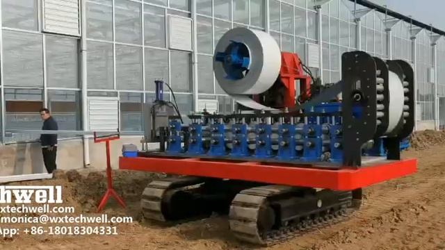 Strawberry Greenhouse Gutter Forming Machine Strawberry Growing Gutters смотреть онлайн