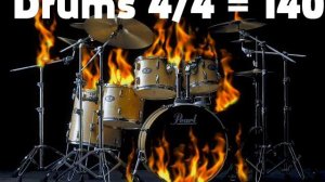 Drums. Барабаны. Ударные 4/4 = 140