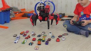 Мега гигантский паук монстр на радиоуправлении распаковка игрушки DOOM RAZOR Великий паук