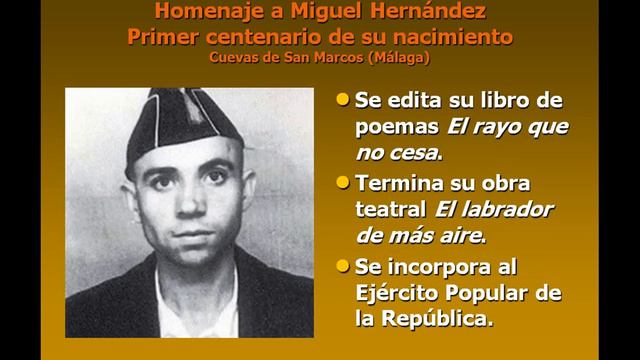 Homenaje a Miguel Hernandez смотреть онлайн