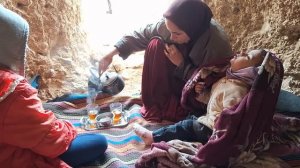 Successive rains that increase the risk of the cave falling on the mother and her daughters??