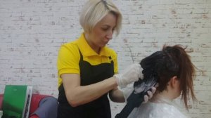 Окрашивание красителем Kapous studio.