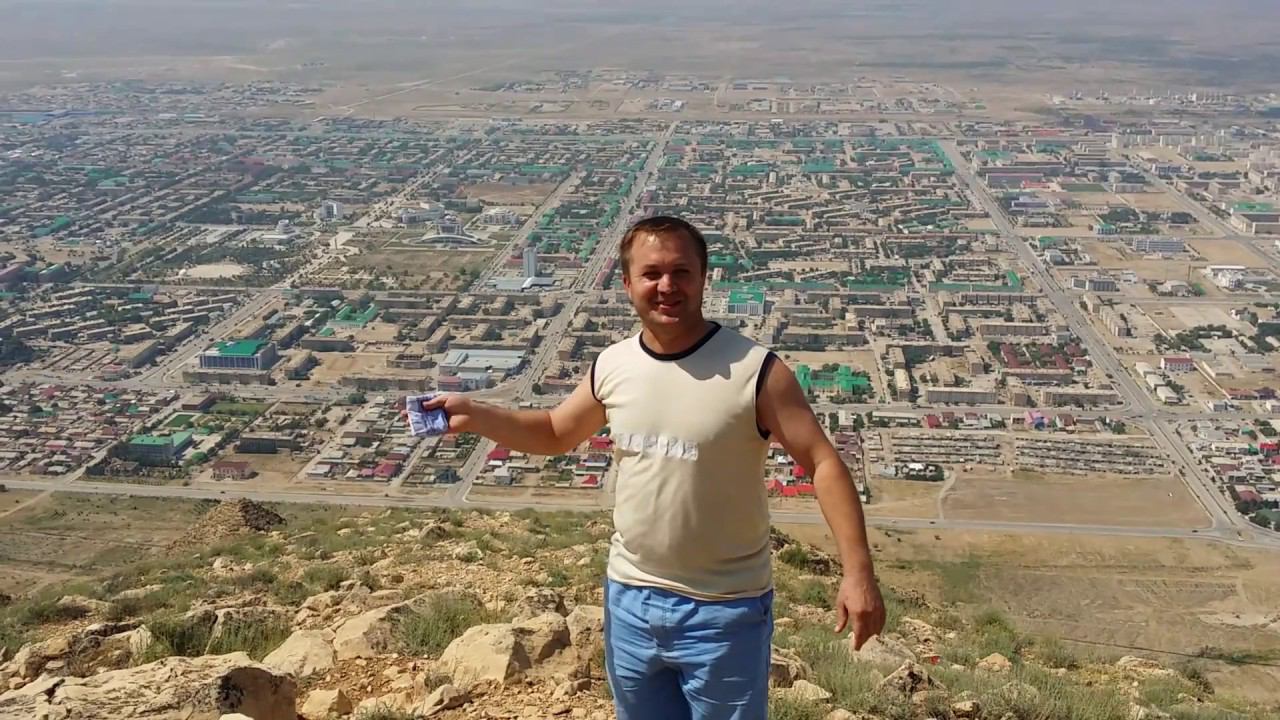 Туркменистан,Turkmenistan,Небит-Даг, Балканабад,Балканабат,Balkanabat.Записано с высоты горы Балхан.