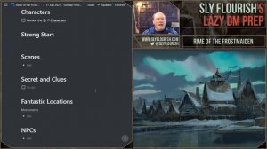Lazy D&D Prep: Rime of the Frostmaiden Session 20 - The Id Ascendant & Cackling Chasm