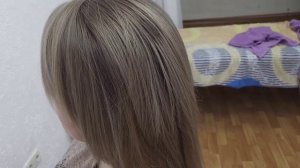 Окрашивание волос.Растяжка цвета .Притемнение корней.