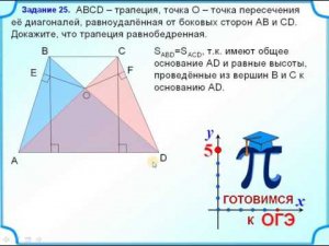 ОГЭ-24. Равнобедренная трапеция