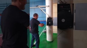 Денис Лебедев в гостях у первого тренера