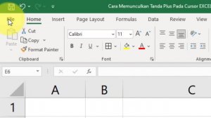 Cara Memunculkan Tanda Plus Pada Cursor EXCEL yang Hilang