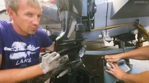 Пришёл ПИНЦЕТ. Вода в Редукторе HIDEA. Первое ТО HIDEA F60 EFI Китайский лодочный мотор