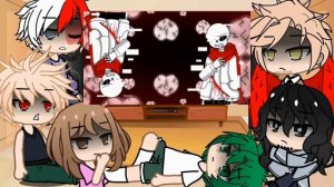 Bnha//Mha react to Sans Aus// by My Rinjani((read desc))