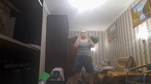 тренировка жим по  длинному циклу двух гирь по 24  кг