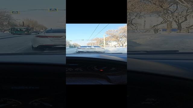 Челябинские дороги в снегу. смотреть онлайн