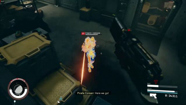 Starfield Gameplay Got Superior Pirate Charger Spacesuit Drop. Crimson Fleet Pirates Destroyed!