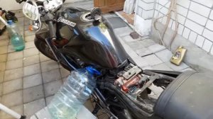 Чистка бака Bandit 250 электролизом