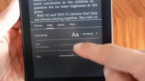 How to change font size on Kindle Paperwhite