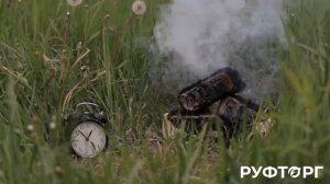 Время горения топливных брикетов RUF из берёзовой пыли