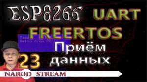 Программирование МК ESP8266. Урок 23. FreeRTOS. UART. Приём данных