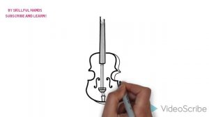 How to Draw a violin / Как нарисовать скрипку