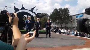 Открытие памятника В.Цоя в Караганде, с Робертом Цой...