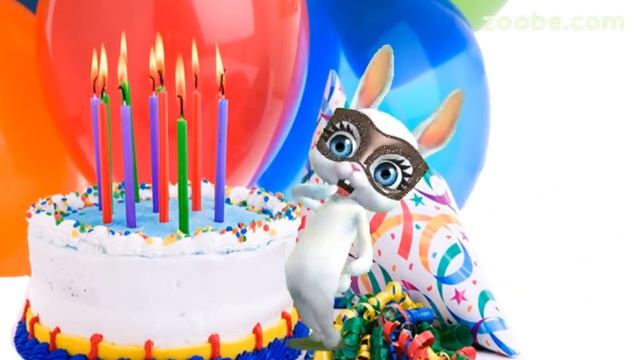 Zoobe Зайка С днём рождения, подруга!!! Зажигательное поздравление смотреть онлайн