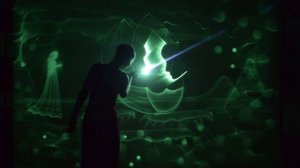 Необыкновенные световые картины на праздник! Рисование светом