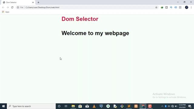 Javascript Dom - Changing Styles of HTML Elements