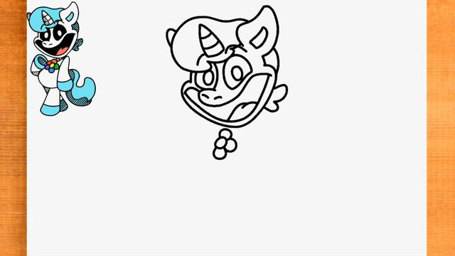 Como dibujar a CraftyCorn de Smiling Critters Poppy Playtime
