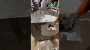 Столик в стиле loft из арт бетона , своими руками