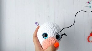 Утяжка и оформление мордочки. МК_Единорожка_Пампушка