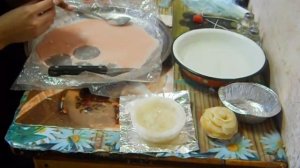 Свеча букет роз без молда, своими руками МК