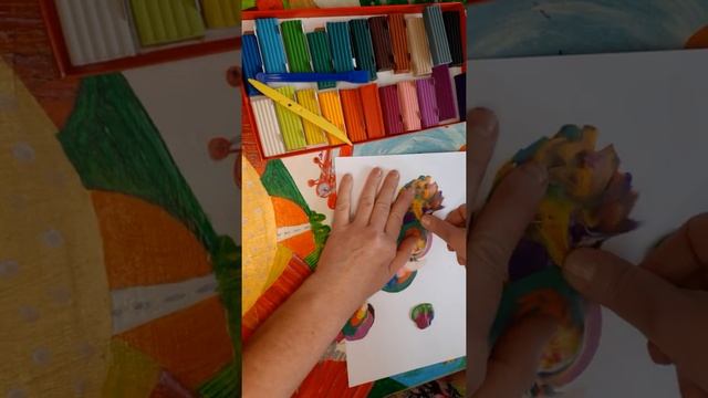 Рисуем с детьми от 3 до7.Нарисуем пластилином цветные сны.Часть2 смотреть онлайн