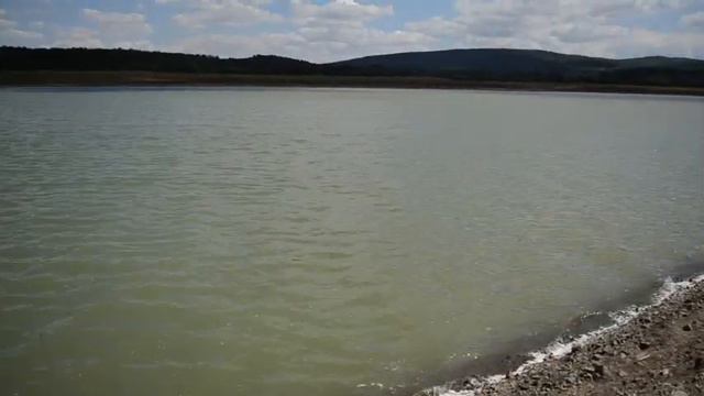 Симферопольское водохранилище без воды. Лето-2020