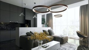 ДИЗАЙН СТИЛЬНОЙ КВАРТИРЫ-СТУДИИ 35 КВ. М. | разбор дизайн-проекта интерьера