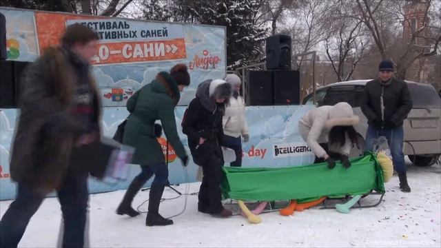 Креативные чудо сани.Фестиваль.Волгоград 2017г. смотреть онлайн