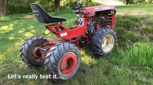 Wheel Horse four wheel drive testing, Raider 16 4x4