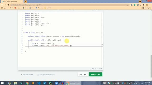 HackerRank Java Loops I problem solution in Java | Java problems solutions | Programmingoneonone