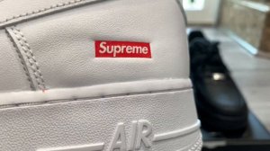 COMPARISON: Nike Supreme Air Force 1 Low - Black vs. White (Which is Better?)