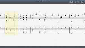 Guitar TAB - Matteo Carcassi : Opus 59 No 23 Moderato in C | Tutorial Sheet Lesson #iMn