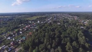 Общий вид поселка Фряново с высоты птичьего полета 2015