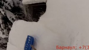 Уборка снега с крыши