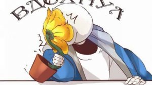 комикс undertale санс и флови