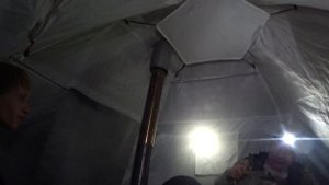 На велосипеде один зимой в лес. В гости поехал в палатку Лотос-3
