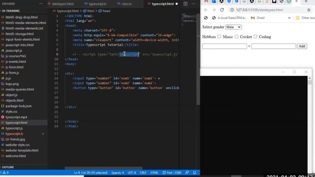 typescript Classes and interfaces