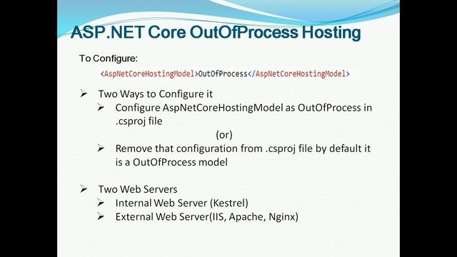 ASP.NET Core Tutorial in Tamil (Part-6 ASP.NET Core InProcess and OutOfProcess Hosting)