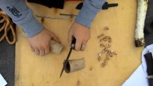 Обзор ножа СОМ из стали Р12 (быстрорез) от компании Окские Ножи. Тест ножа СОМ на рез